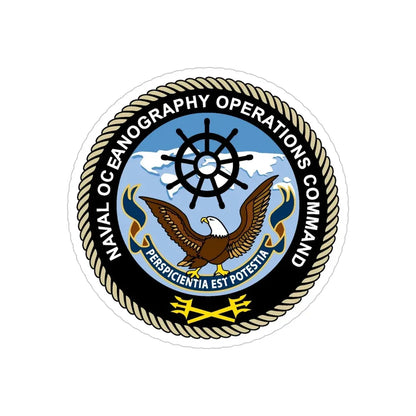Naval Oceangraphy Operations Command (U.S. Navy) Transparent STICKER Die-Cut Vinyl Decal - The Sticker Space