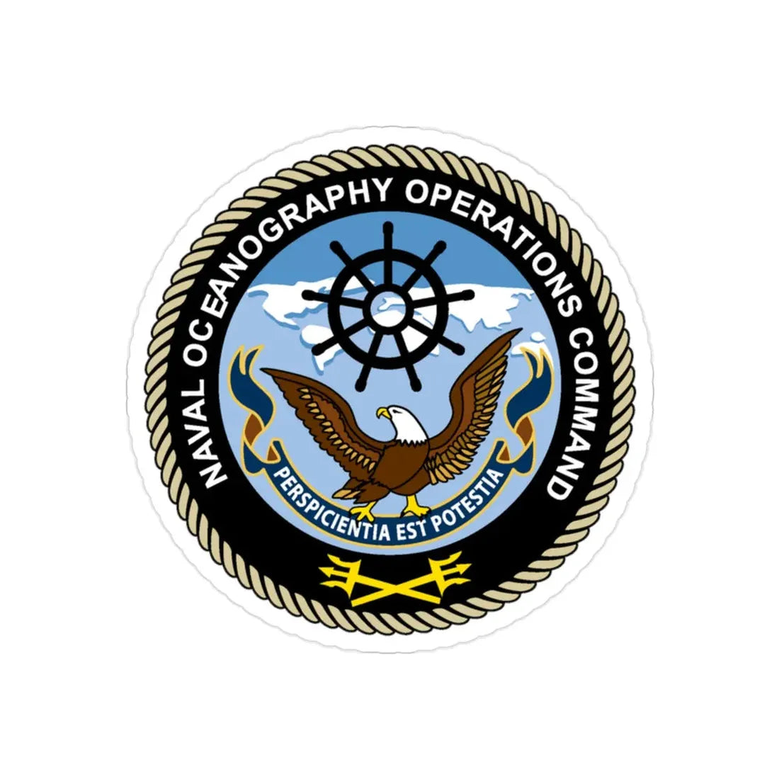 Naval Oceangraphy Operations Command (U.S. Navy) Transparent STICKER Die-Cut Vinyl Decal - The Sticker Space