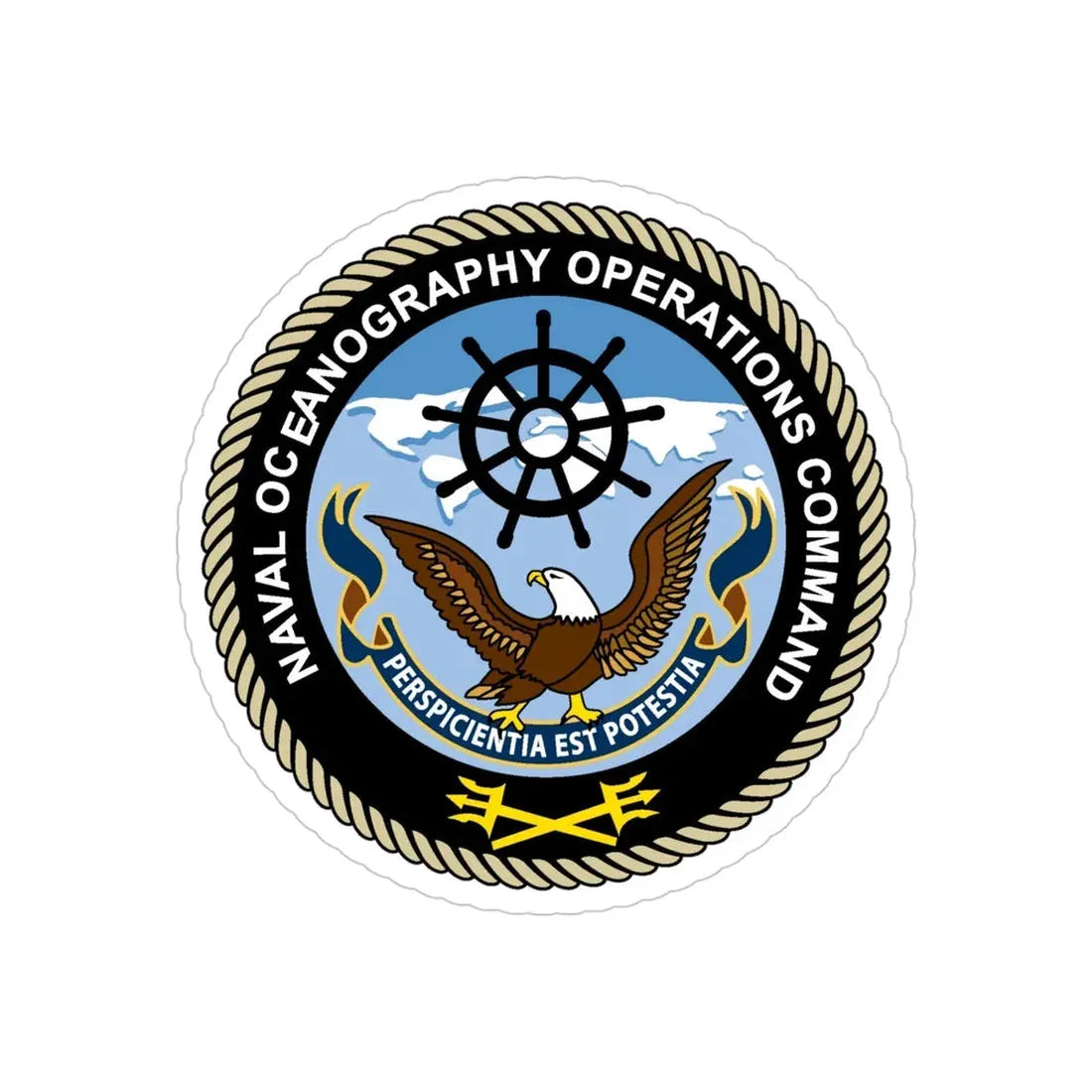 Naval Oceangraphy Operations Command (U.S. Navy) Transparent STICKER Die-Cut Vinyl Decal - The Sticker Space