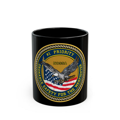 Naval Ordinance Safety and Security (U.S. Navy) Black Coffee Mug-11oz-The Sticker Space