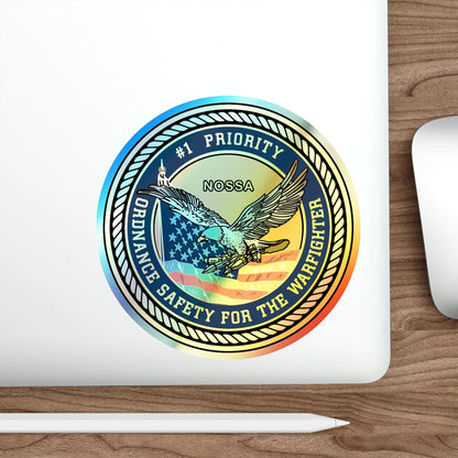 Naval Ordinance Safety and Security (U.S. Navy) Holographic STICKER Die-Cut Vinyl Decal-The Sticker Space