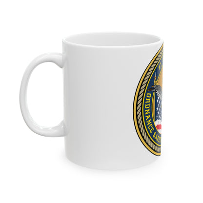 Naval Ordinance Safety and Security (U.S. Navy) White Coffee Mug-The Sticker Space