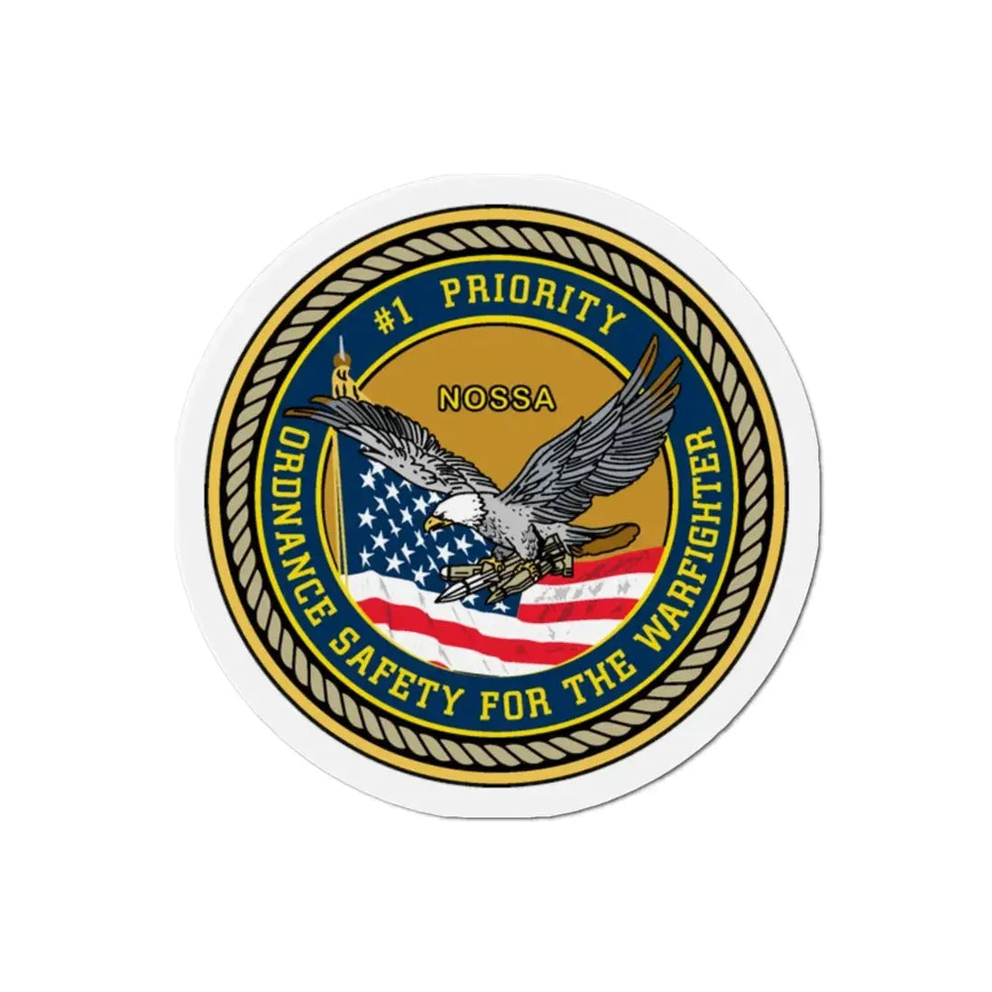 Naval Ordinance Safety and Security (U.S. Navy) Refrigerator Magnet - The Sticker Space