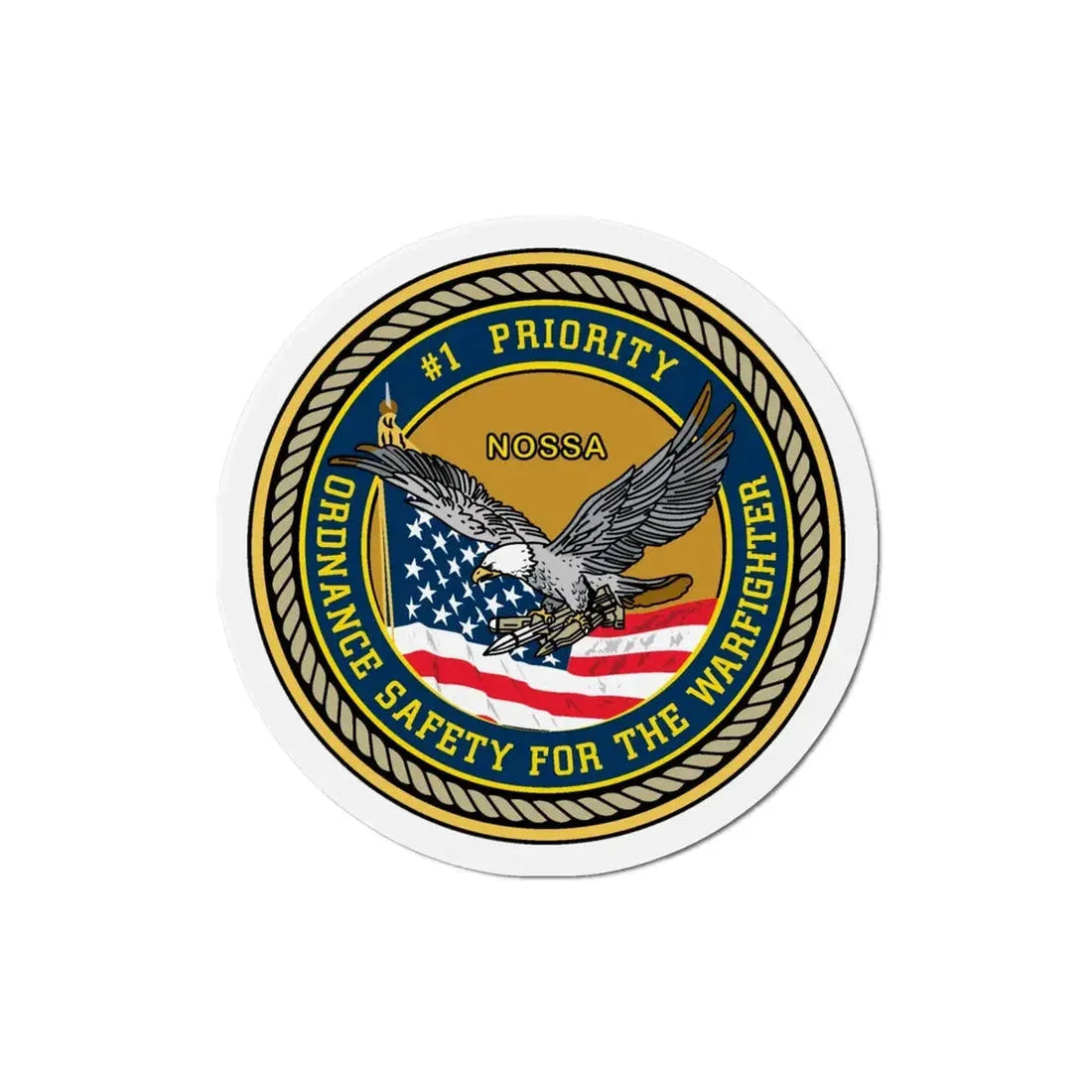 Naval Ordinance Safety and Security (U.S. Navy) Refrigerator Magnet - The Sticker Space