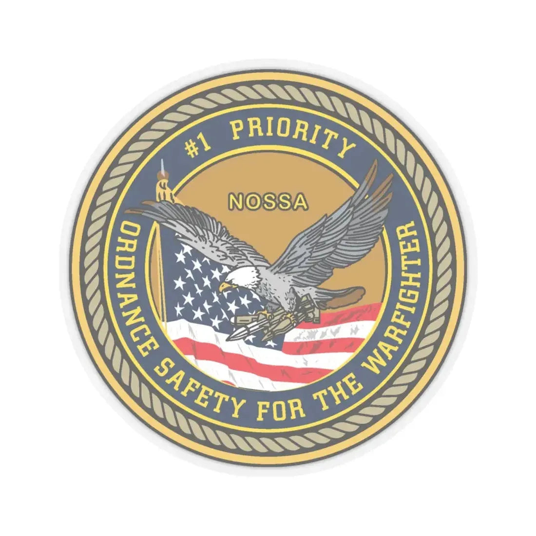 Naval Ordinance Safety and Security (U.S. Navy) STICKER Vinyl Kiss-Cut Decal - The Sticker Space