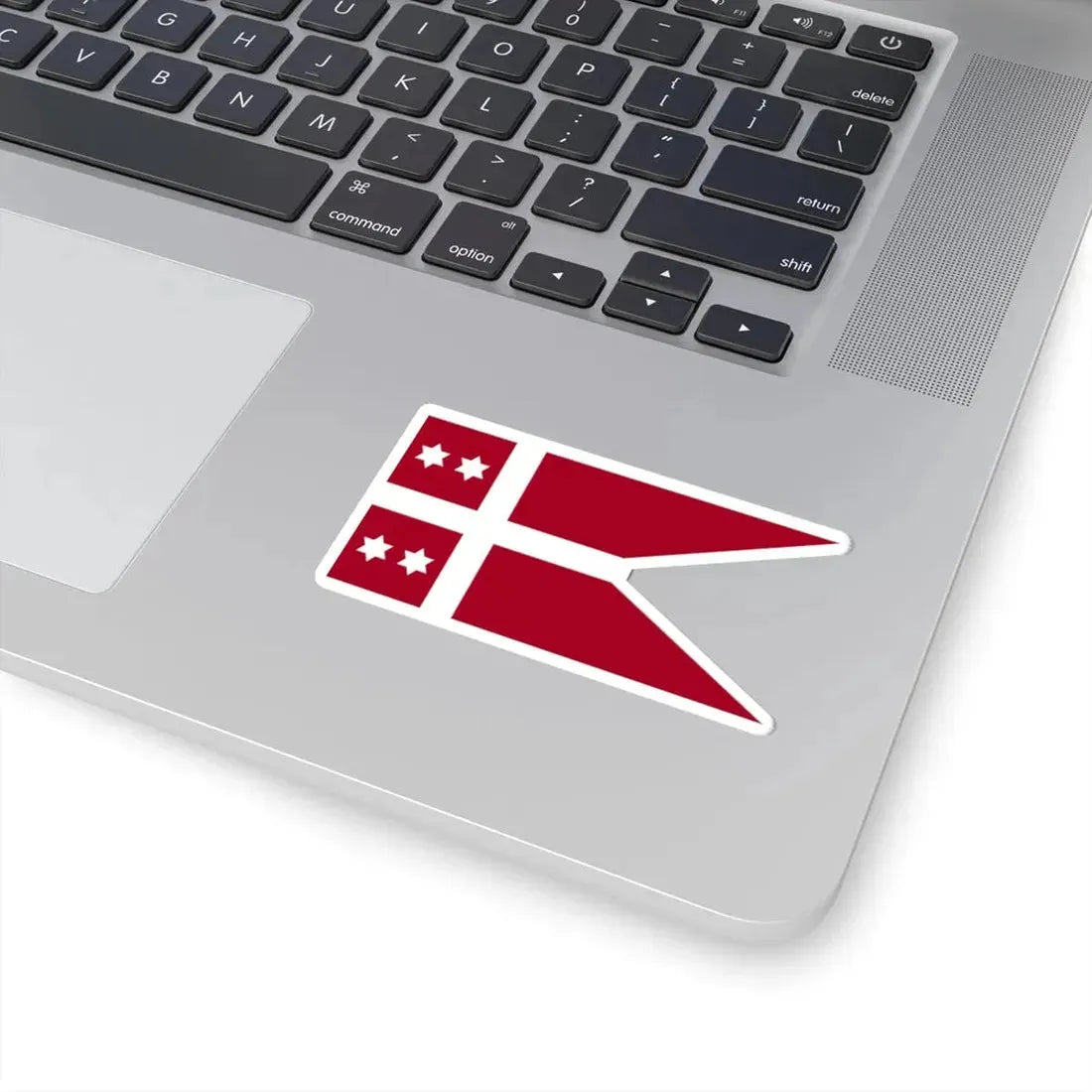 Naval Rank Flag of Denmark - Admiral (Denmark) STICKER Vinyl Kiss-Cut Decal - The Sticker Space