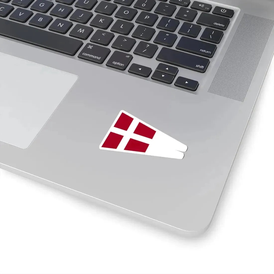 Naval Rank Flag of Denmark - Chief of Squadron (Denmark) STICKER Vinyl Kiss-Cut Decal - The Sticker Space