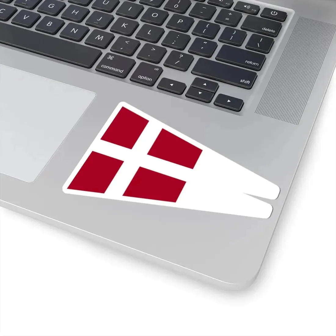 Naval Rank Flag of Denmark - Chief of Squadron (Denmark) STICKER Vinyl Kiss-Cut Decal - The Sticker Space