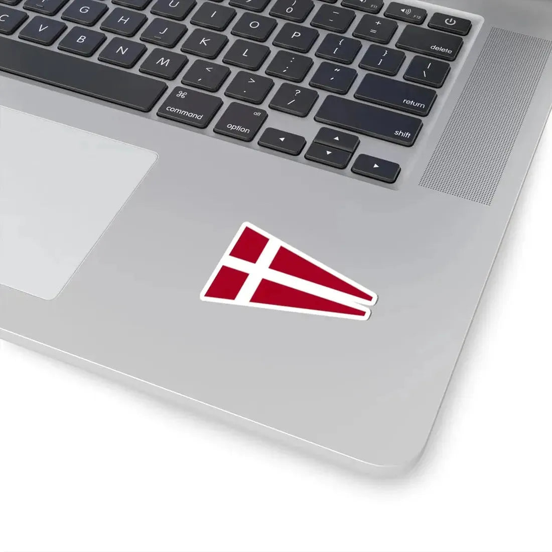 Naval Rank Flag of Denmark - Senior Officer Afloat (Denmark) STICKER Vinyl Kiss-Cut Decal - The Sticker Space