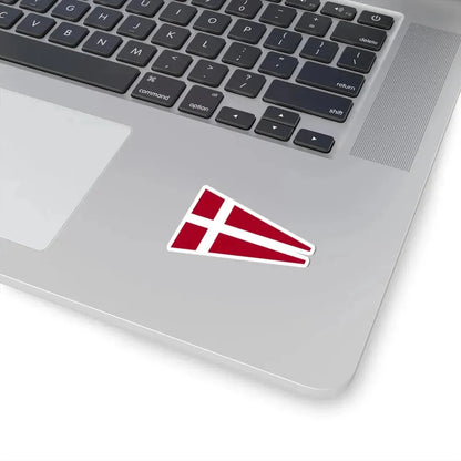 Naval Rank Flag of Denmark - Senior Officer Afloat (Denmark) STICKER Vinyl Kiss-Cut Decal - The Sticker Space