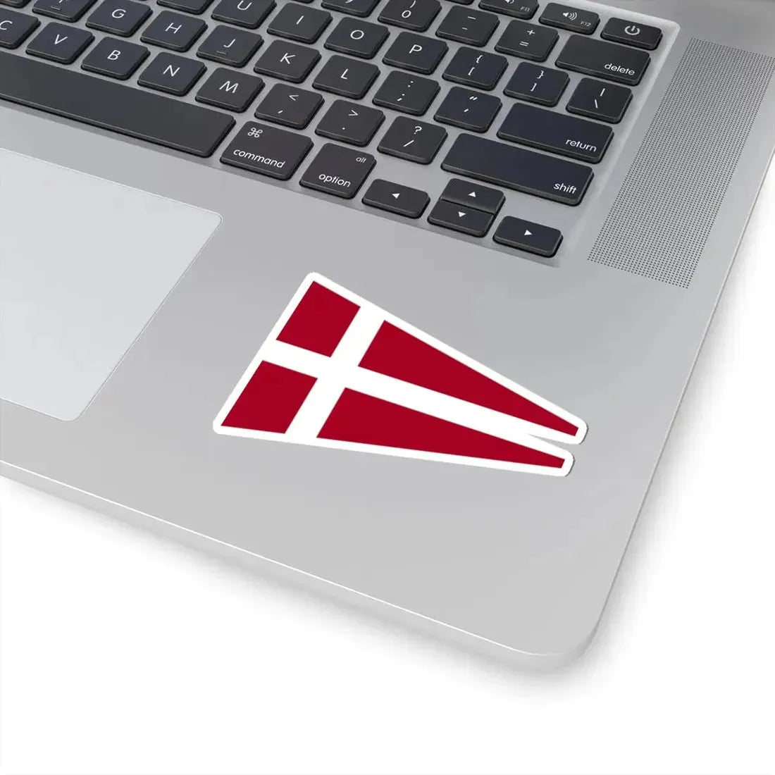 Naval Rank Flag of Denmark - Senior Officer Afloat (Denmark) STICKER Vinyl Kiss-Cut Decal - The Sticker Space