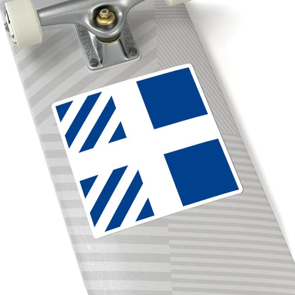 Naval rank flag of Ministers of Greece (Greece) STICKER Vinyl Kiss-Cut Decal - The Sticker Space