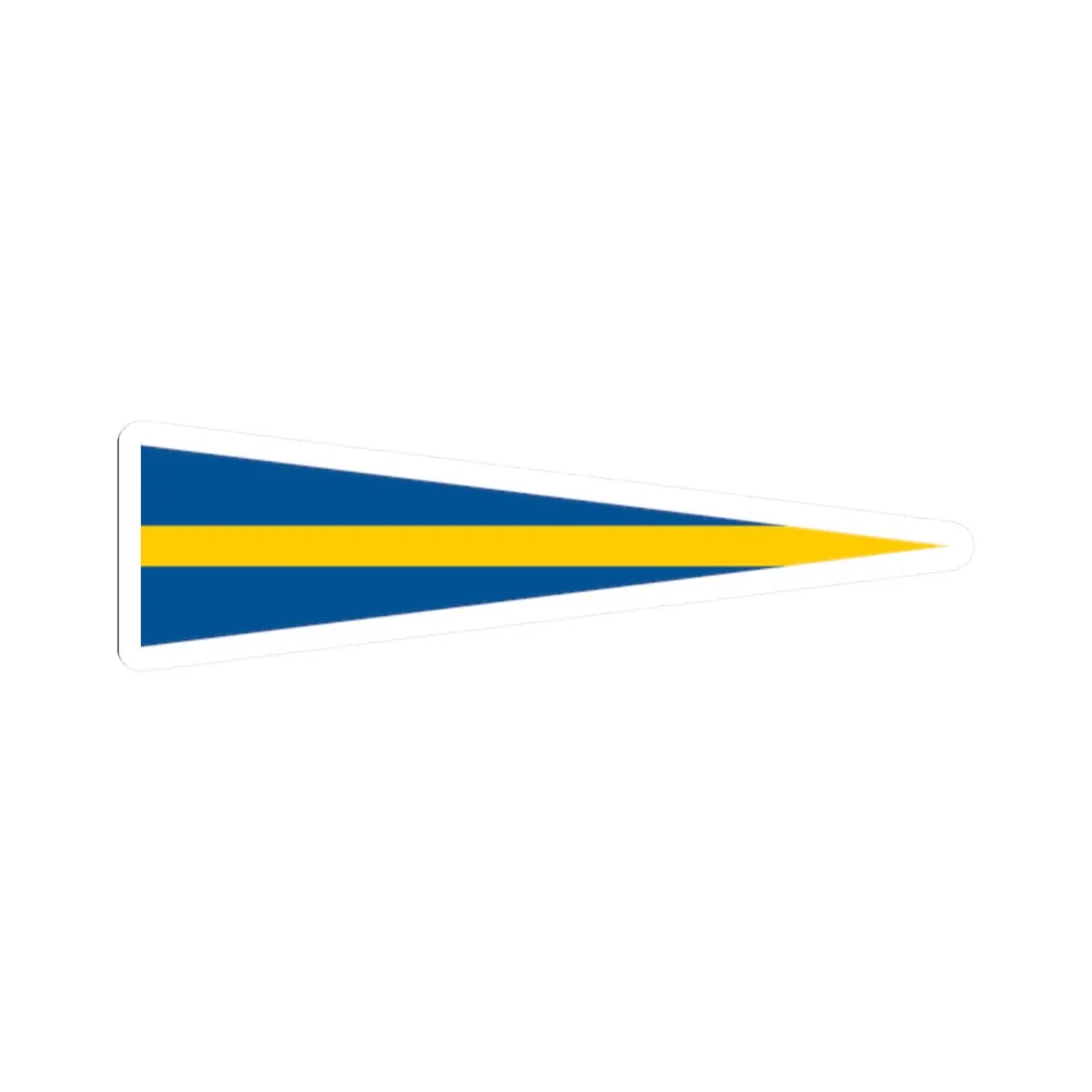 Naval Rank Flag of Sweden - Aldste chef (Sweden) STICKER Vinyl Kiss-Cut Decal 2 Inch White - The Sticker Space