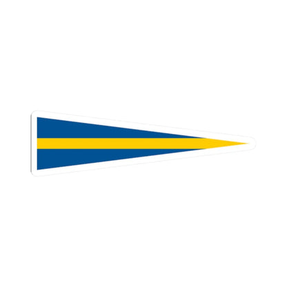 Naval Rank Flag of Sweden - Aldste chef (Sweden) STICKER Vinyl Kiss-Cut Decal 2 Inch White - The Sticker Space