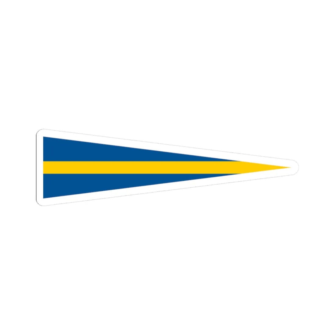 Naval Rank Flag of Sweden - Aldste chef (Sweden) STICKER Vinyl Kiss-Cut Decal 3 Inch White - The Sticker Space