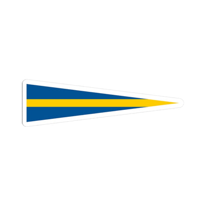 Naval Rank Flag of Sweden - Aldste chef (Sweden) STICKER Vinyl Kiss-Cut Decal 3 Inch White - The Sticker Space