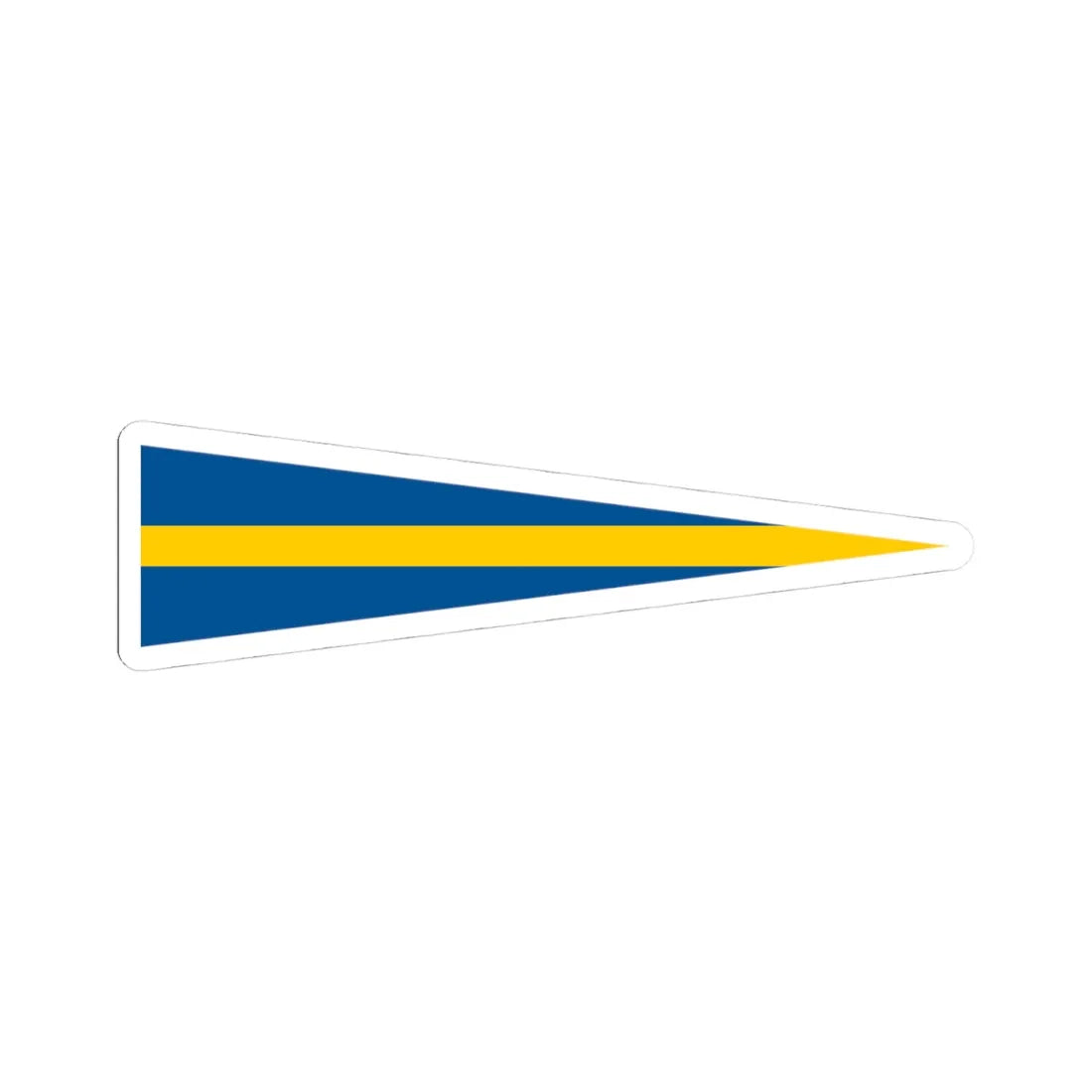 Naval Rank Flag of Sweden - Aldste chef (Sweden) STICKER Vinyl Kiss-Cut Decal 4 Inch White - The Sticker Space