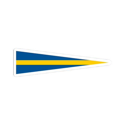 Naval Rank Flag of Sweden - Aldste chef (Sweden) STICKER Vinyl Kiss-Cut Decal 4 Inch White - The Sticker Space