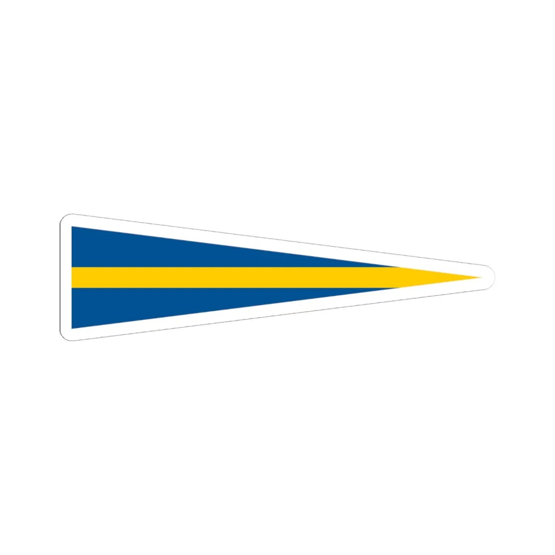 Naval Rank Flag of Sweden - Aldste chef (Sweden) STICKER Vinyl Kiss-Cut Decal 6 Inch White - The Sticker Space