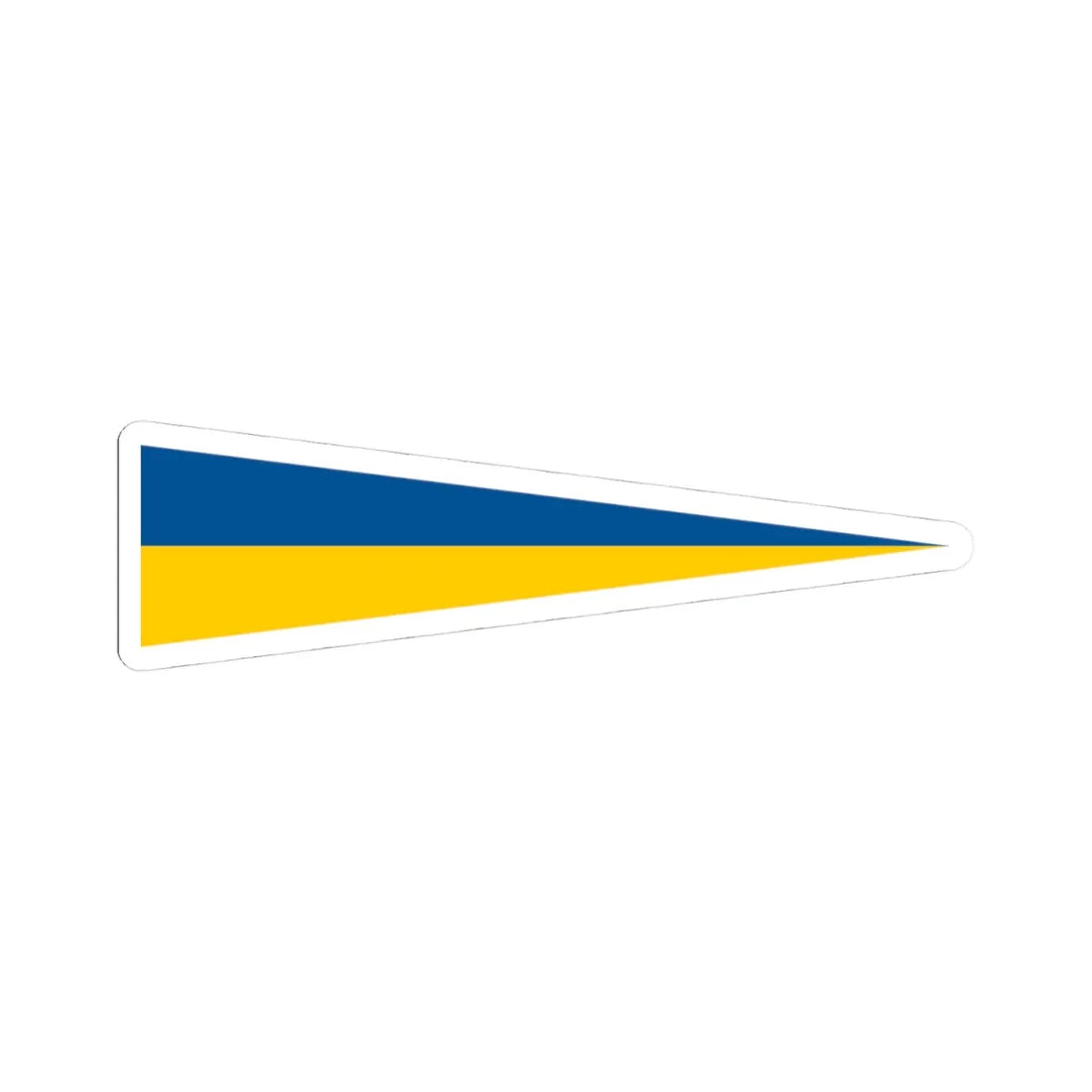 Naval Rank Flag of Sweden - Avdelningschef (Sweden) STICKER Vinyl Kiss-Cut Decal 4 Inch White - The Sticker Space