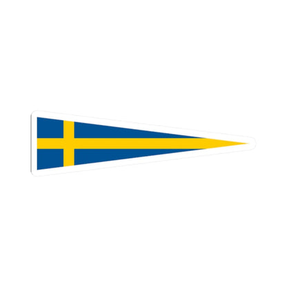 Naval Rank Flag of Sweden - Divisionschef (Sweden) STICKER Vinyl Kiss-Cut Decal 2 Inch White - The Sticker Space