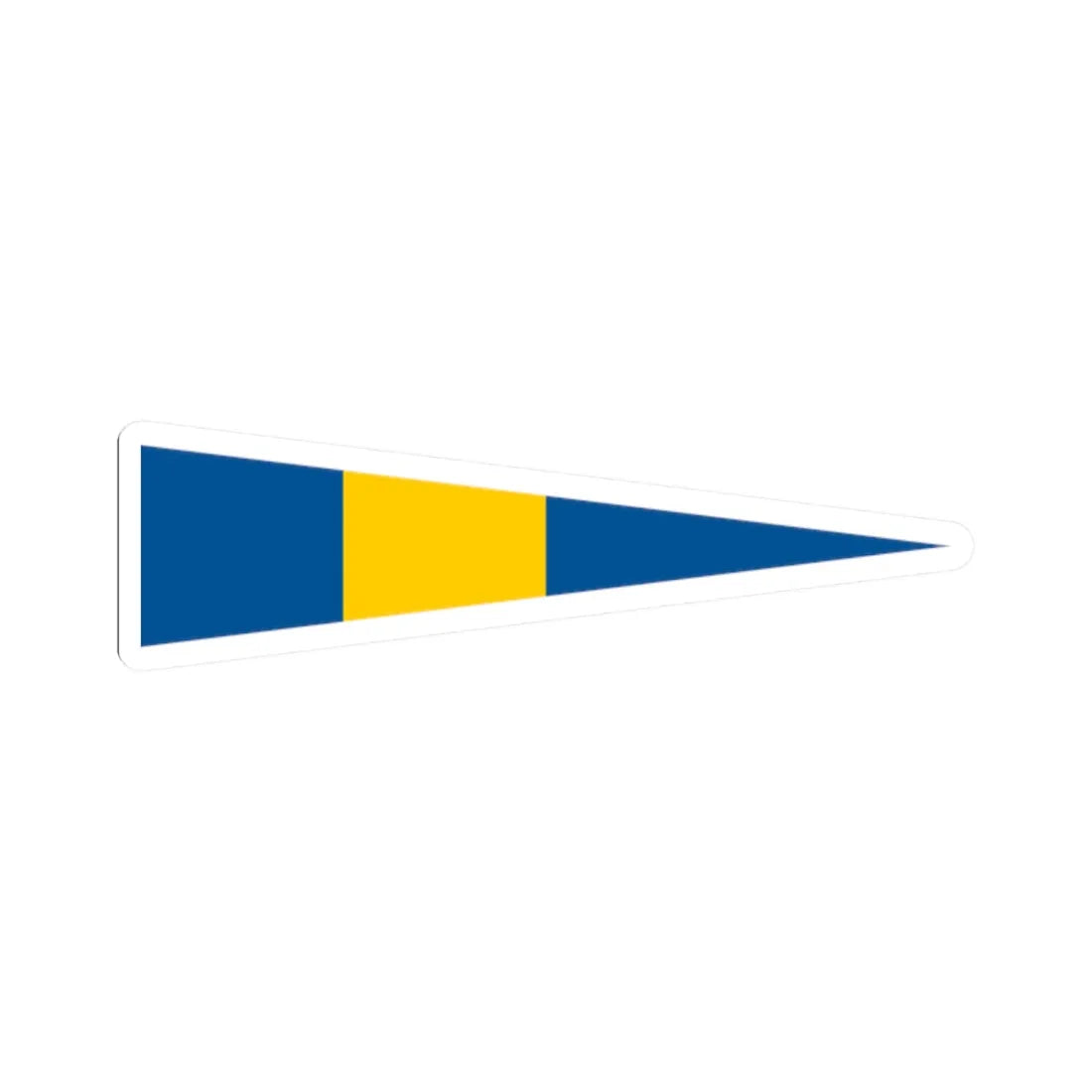 Naval Rank Flag of Sweden - Flottiljchef (Sweden) STICKER Vinyl Kiss-Cut Decal 2 Inch White - The Sticker Space