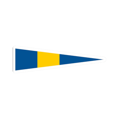 Naval Rank Flag of Sweden - Flottiljchef (Sweden) STICKER Vinyl Kiss-Cut Decal 2 Inch White - The Sticker Space