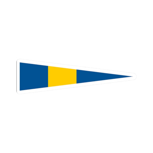 Naval Rank Flag of Sweden - Flottiljchef (Sweden) STICKER Vinyl Kiss-Cut Decal 2 Inch White - The Sticker Space