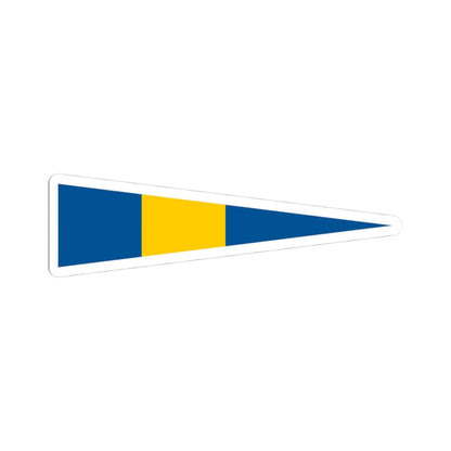 Naval Rank Flag of Sweden - Flottiljchef (Sweden) STICKER Vinyl Kiss-Cut Decal 4 Inch White - The Sticker Space
