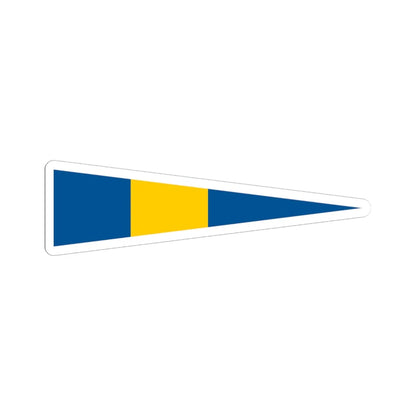 Naval Rank Flag of Sweden - Flottiljchef (Sweden) STICKER Vinyl Kiss-Cut Decal 6 Inch White - The Sticker Space