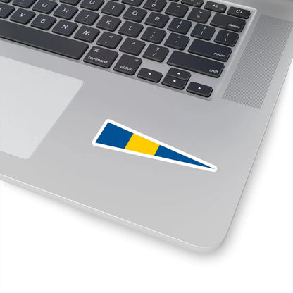Naval Rank Flag of Sweden - Flottiljchef (Sweden) STICKER Vinyl Kiss-Cut Decal - The Sticker Space