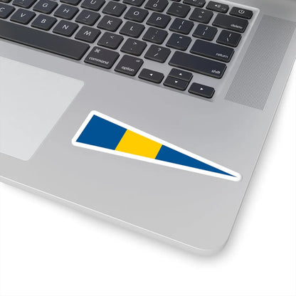 Naval Rank Flag of Sweden - Flottiljchef (Sweden) STICKER Vinyl Kiss-Cut Decal - The Sticker Space