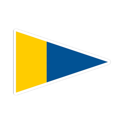 Naval Rank Flag of Sweden - Orlogsgaljadet (Sweden) STICKER Vinyl Kiss-Cut Decal 4 Inch White - The Sticker Space