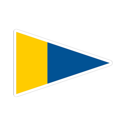 Naval Rank Flag of Sweden - Orlogsgaljadet (Sweden) STICKER Vinyl Kiss-Cut Decal 6 Inch White - The Sticker Space