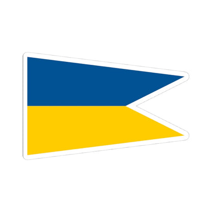 Naval Rank Flag of Sweden - Orlogsstandert (Sweden) STICKER Vinyl Kiss-Cut Decal 4 Inch White - The Sticker Space