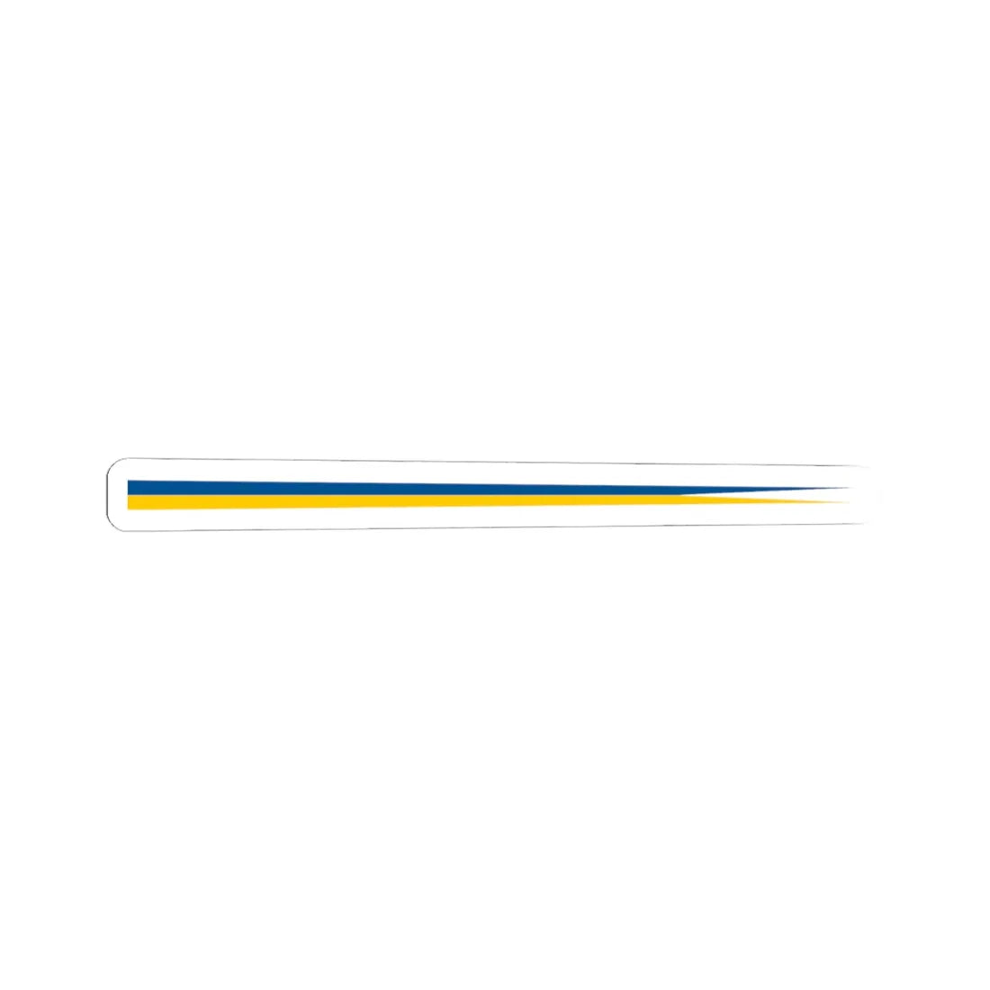 Naval Rank Flag of Sweden - Orlogsvimpel (Sweden) STICKER Vinyl Kiss-Cut Decal 6 Inch White - The Sticker Space