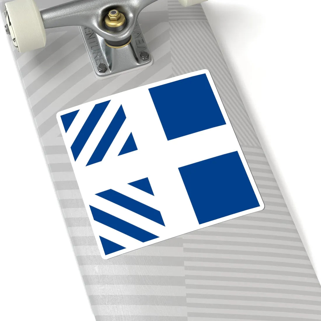 Naval rank flag of the Minister of Defence of Greece (Greece) STICKER Vinyl Kiss-Cut Decal - The Sticker Space