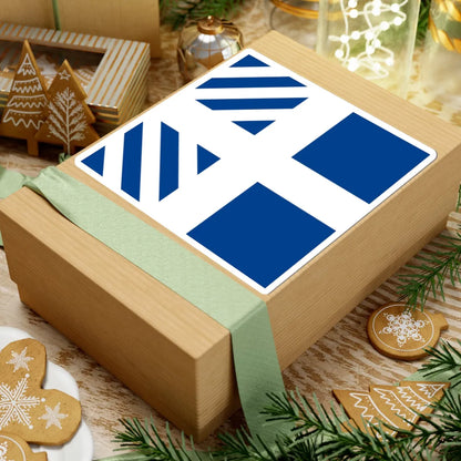Naval rank flag of the Minister of Defence of Greece (Greece) STICKER Vinyl Kiss-Cut Decal - The Sticker Space