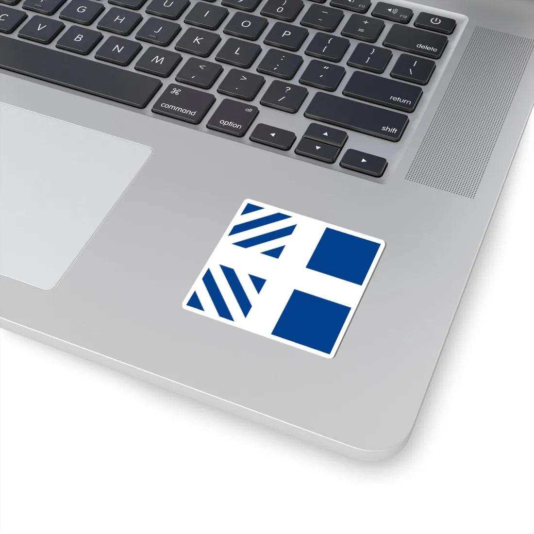 Naval rank flag of the Minister of Defence of Greece (Greece) STICKER Vinyl Kiss-Cut Decal - The Sticker Space