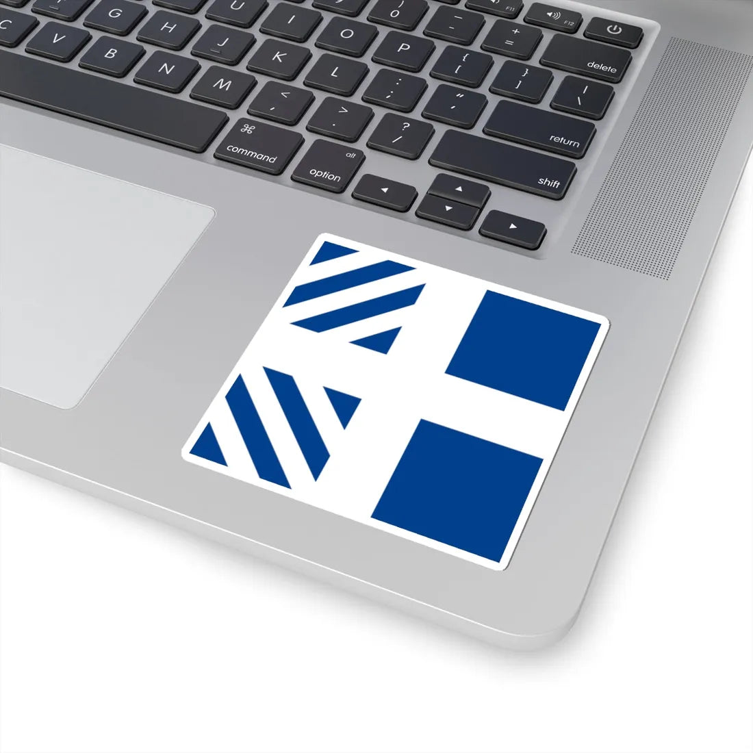 Naval rank flag of the Minister of Defence of Greece (Greece) STICKER Vinyl Kiss-Cut Decal - The Sticker Space