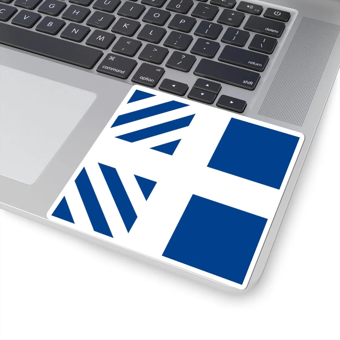 Naval rank flag of the Minister of Defence of Greece (Greece) STICKER Vinyl Kiss-Cut Decal - The Sticker Space