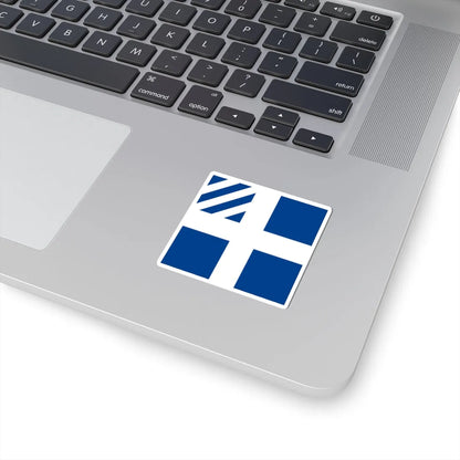 Naval rank flag of the Prime Minister of Greece (Greece) STICKER Vinyl Kiss-Cut Decal - The Sticker Space