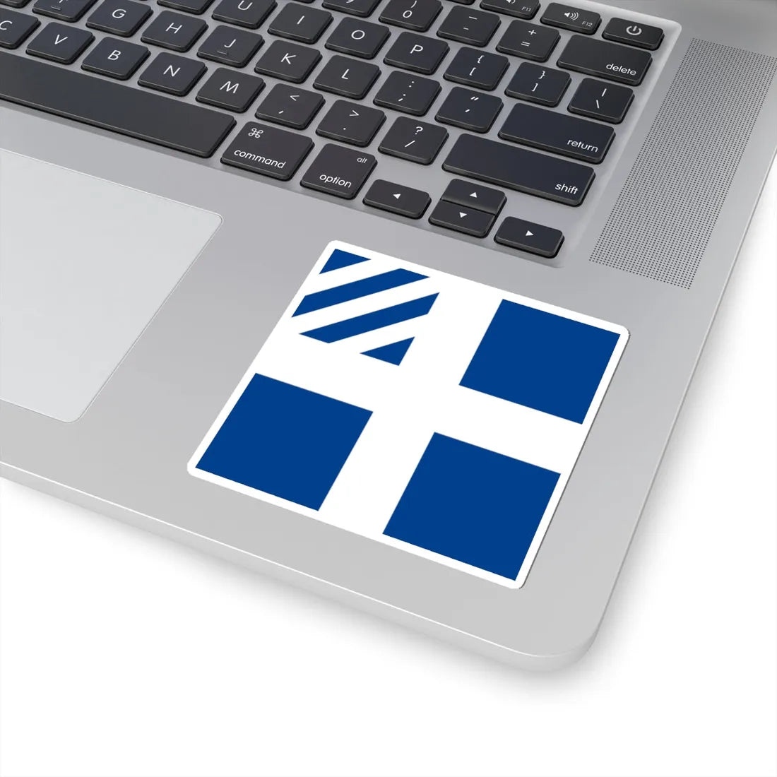 Naval rank flag of the Prime Minister of Greece (Greece) STICKER Vinyl Kiss-Cut Decal - The Sticker Space