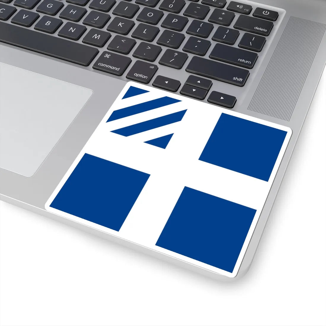 Naval rank flag of the Prime Minister of Greece (Greece) STICKER Vinyl Kiss-Cut Decal - The Sticker Space