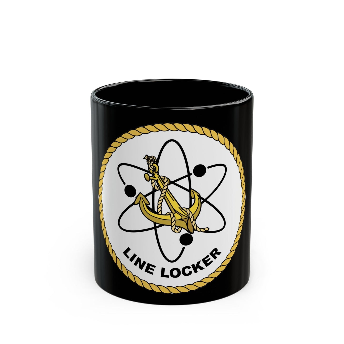 Naval Reactors Line Locker (U.S. Navy) Black Coffee Mug-11oz-The Sticker Space