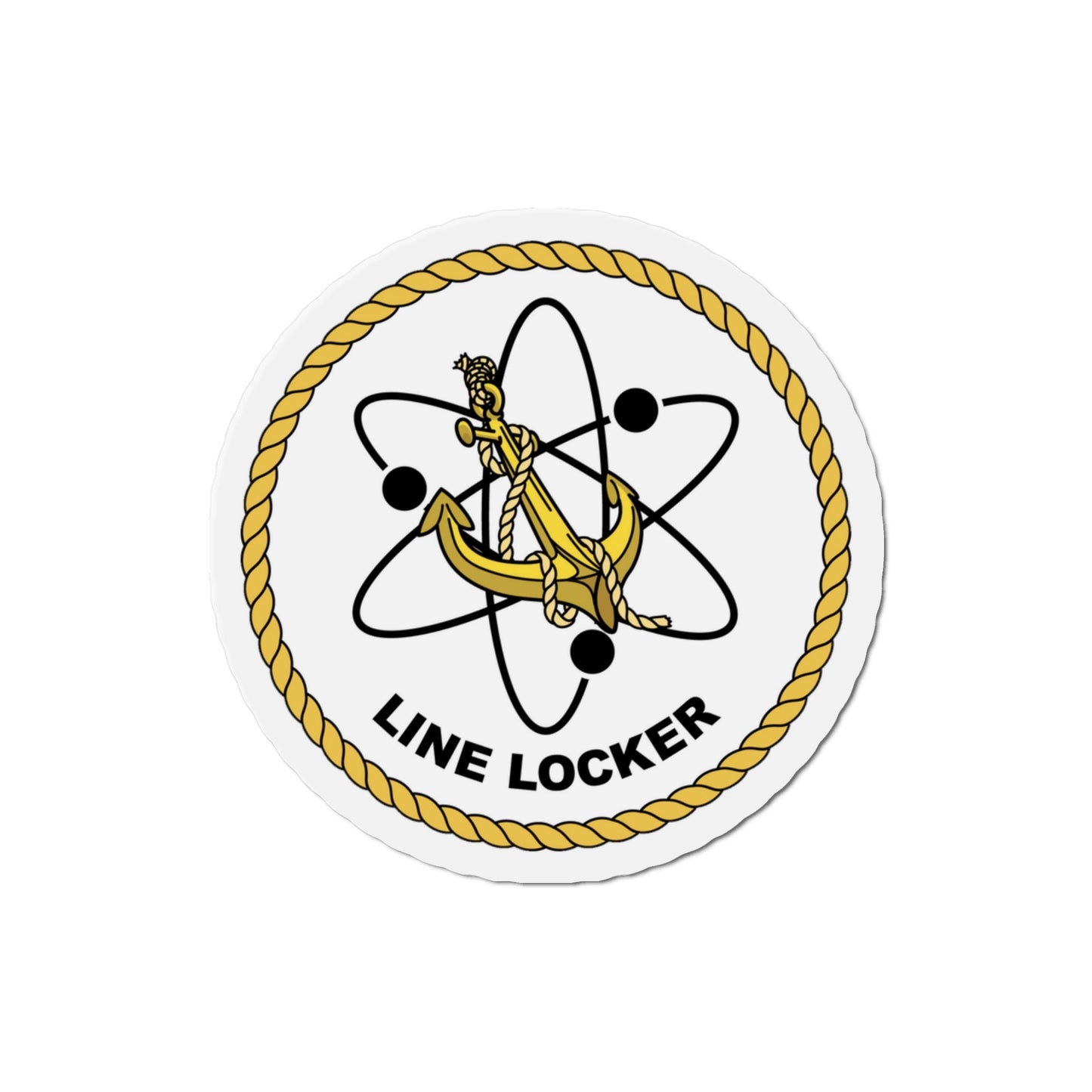 Naval Reactors Line Locker (U.S. Navy) Die-Cut Magnet-3" x 3"-The Sticker Space