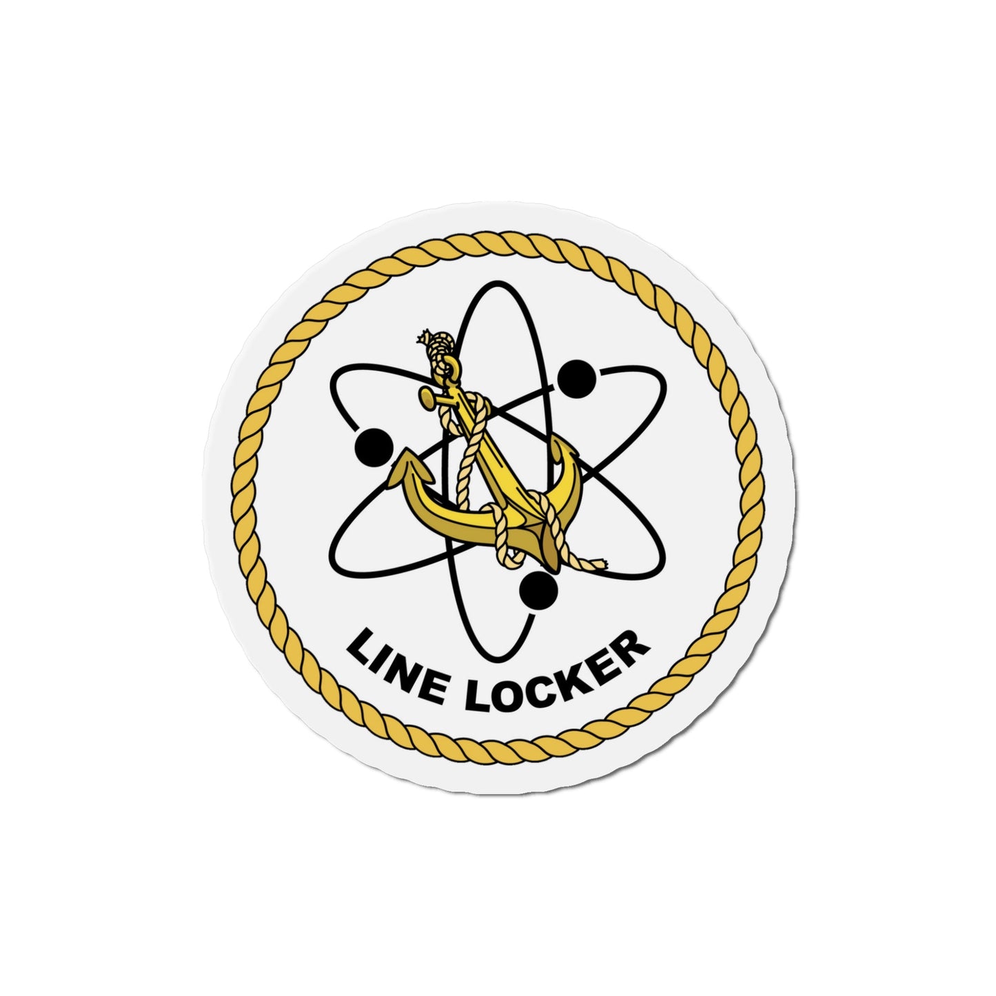 Naval Reactors Line Locker (U.S. Navy) Die-Cut Magnet-5" x 5"-The Sticker Space