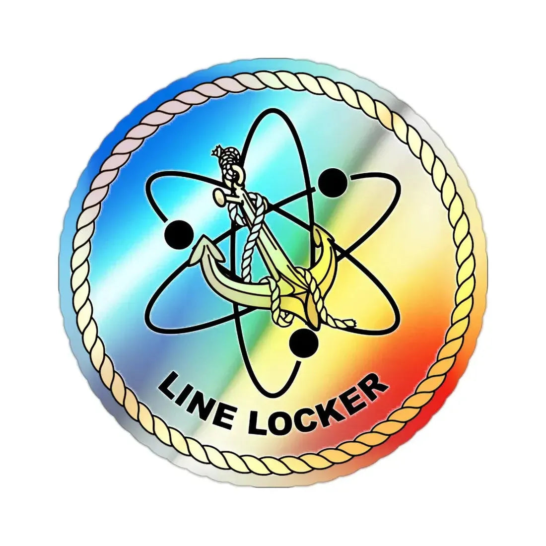 Naval Reactors Line Locker (U.S. Navy) Holographic STICKER Die-Cut Vinyl Decal - The Sticker Space