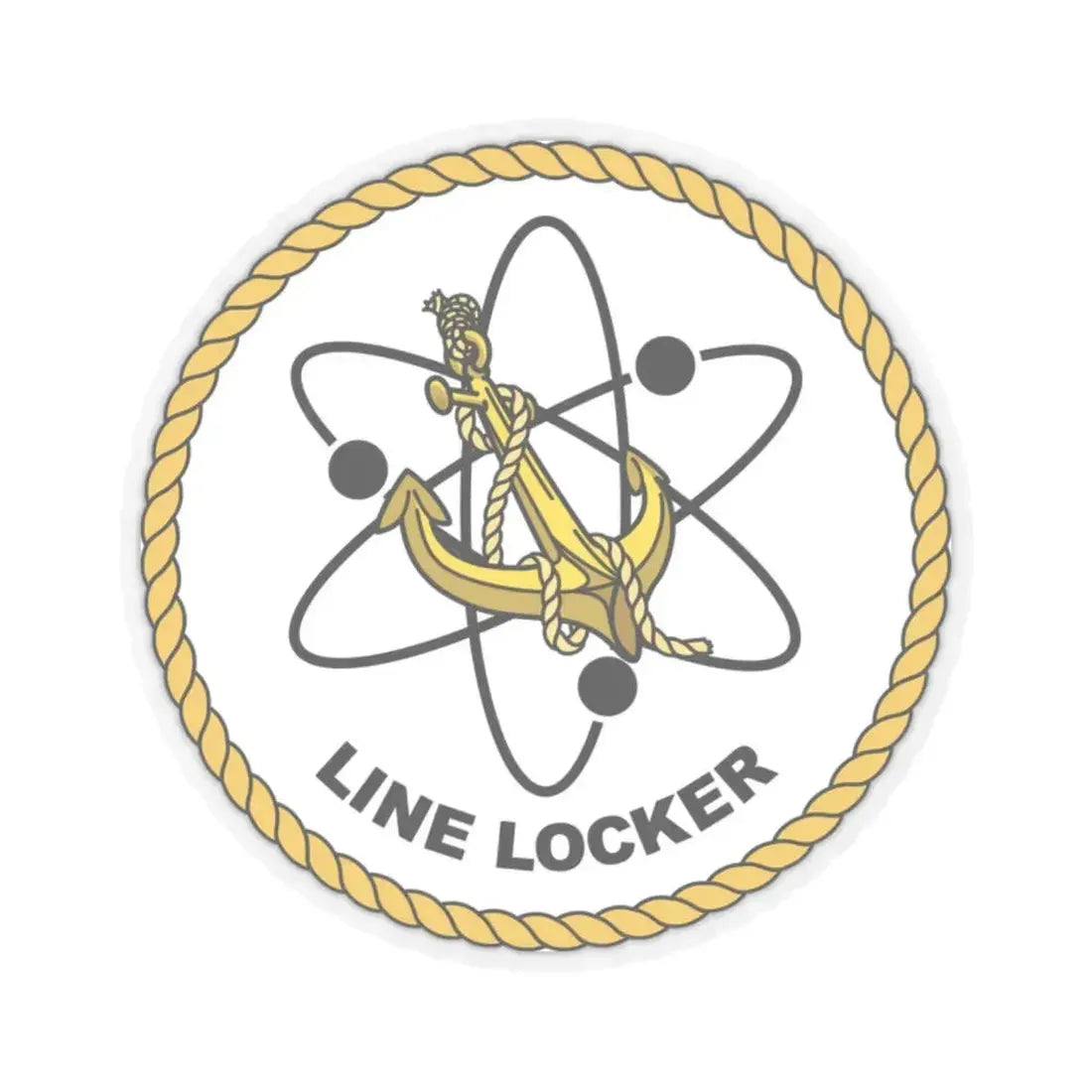 Naval Reactors Line Locker (U.S. Navy) STICKER Vinyl Kiss-Cut Decal 2 Inch Transparent - The Sticker Space