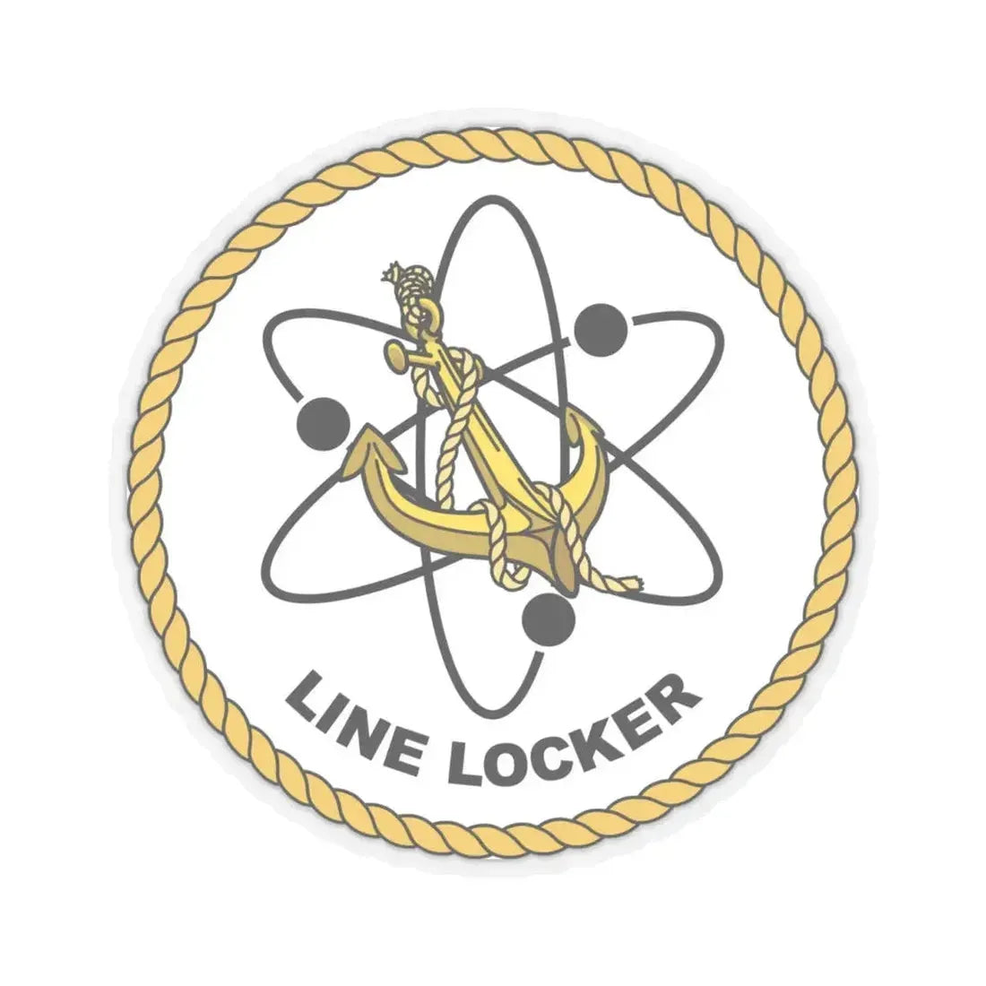 Naval Reactors Line Locker (U.S. Navy) STICKER Vinyl Kiss-Cut Decal 4 Inch Transparent - The Sticker Space